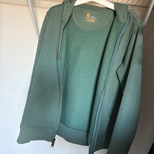 Green zip up